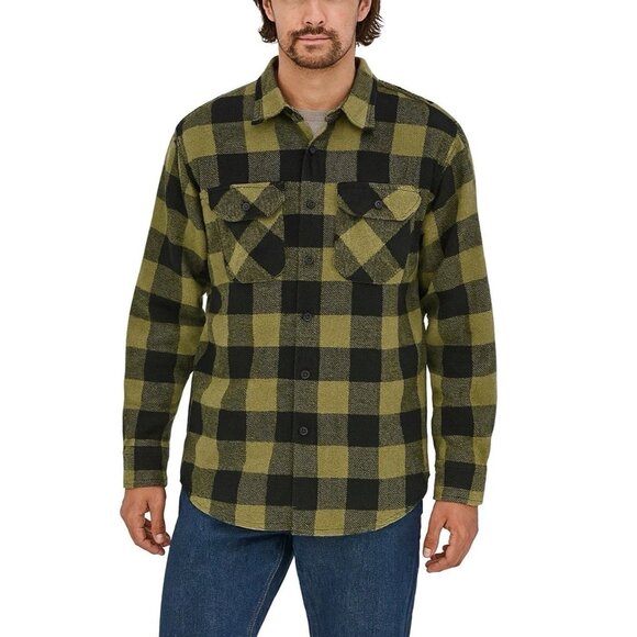VTG Wrangler Men’s Buffalo Plaid Flannel Shirt Long Sleeve Button Up Pockets M - Picture 1 of 10